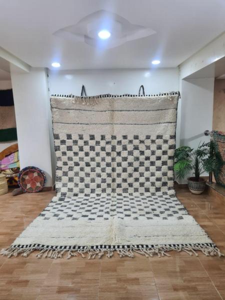 White Safir Marokkaans handgemaakt tapijt